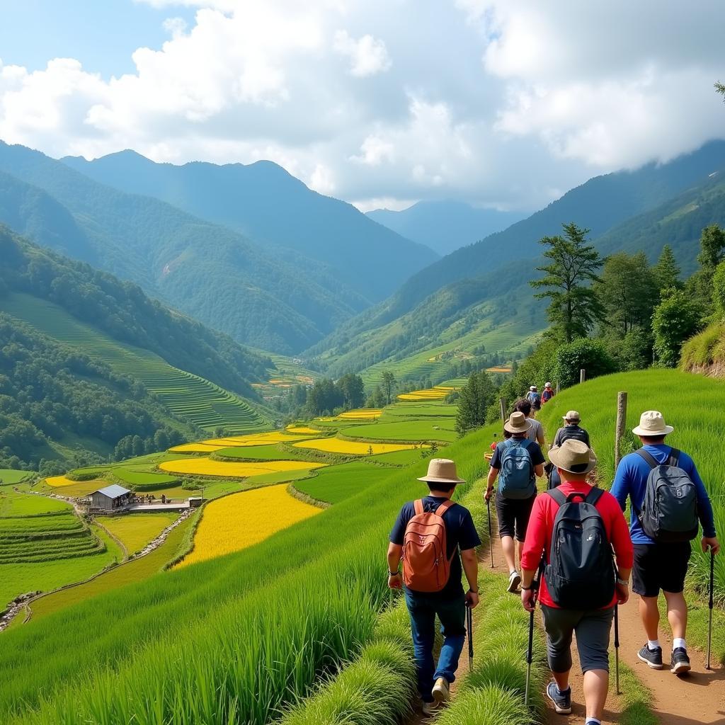 Tr trải nghiệm Tour Du Lịch Trường Giang Sapa