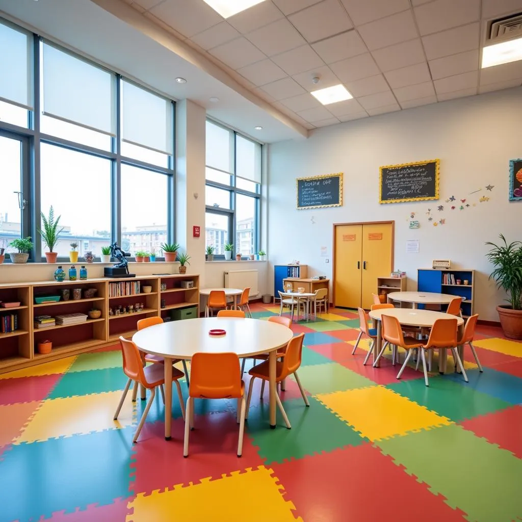 Modern and spacious classroom at Khuong Dinh Primary School