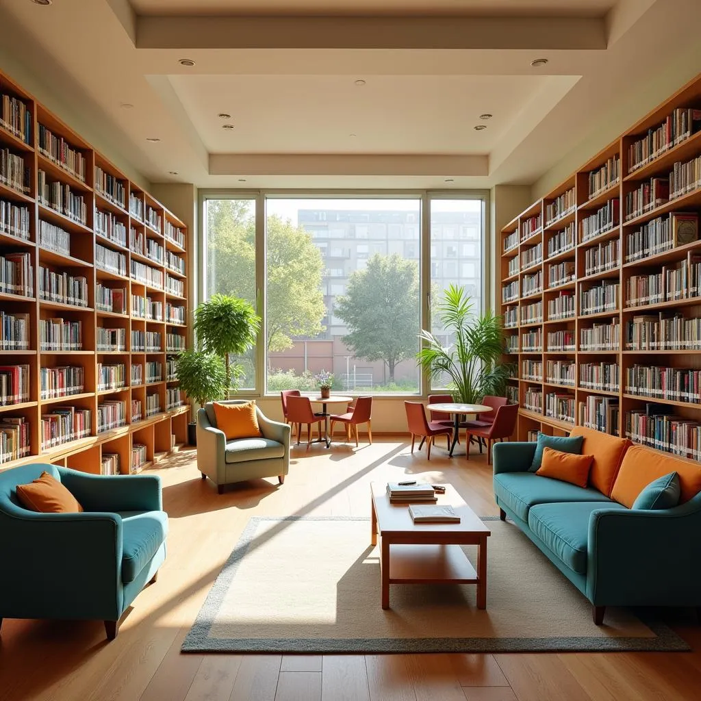 Well-equipped library at Khuong Dinh Primary School