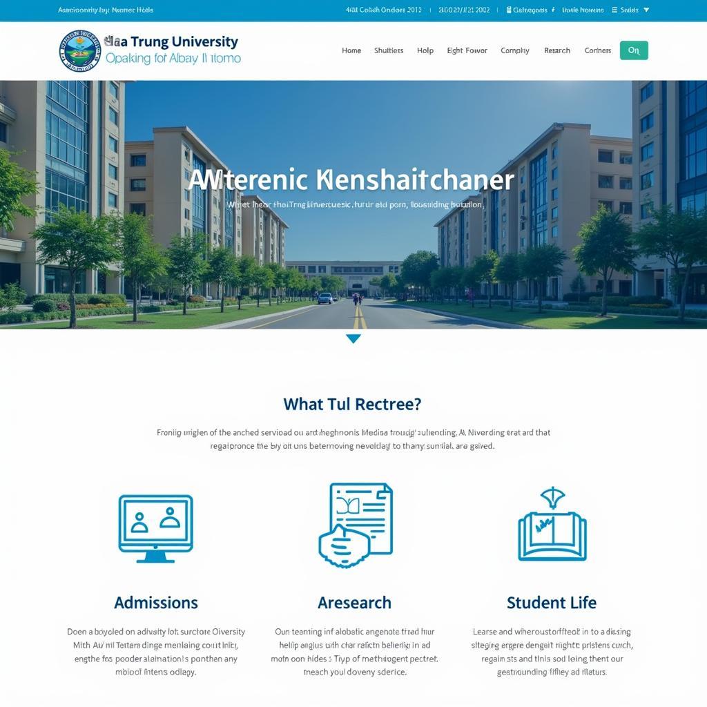 Website Đại học Nha Trang