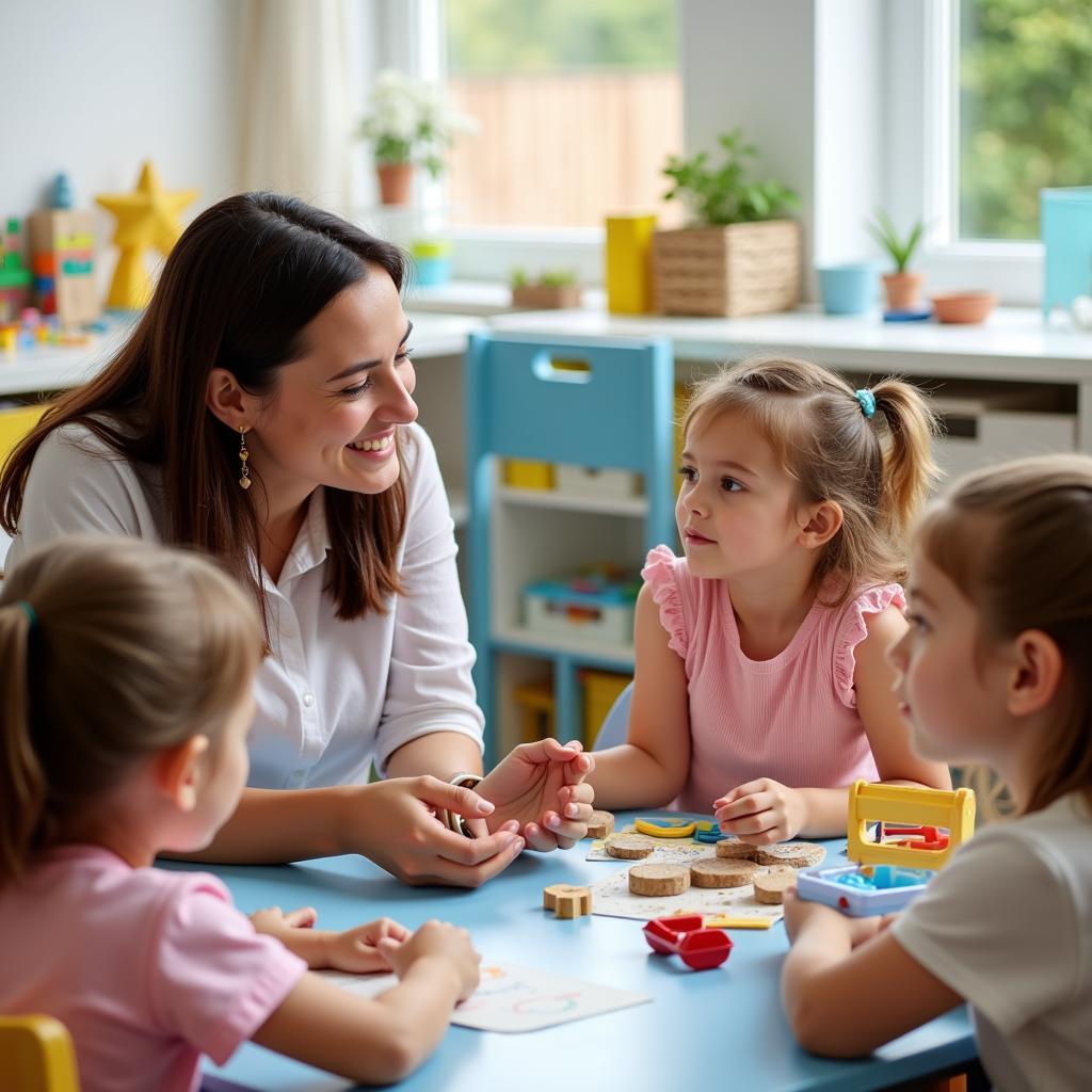 Bảo mẫu chăm sóc trẻ em