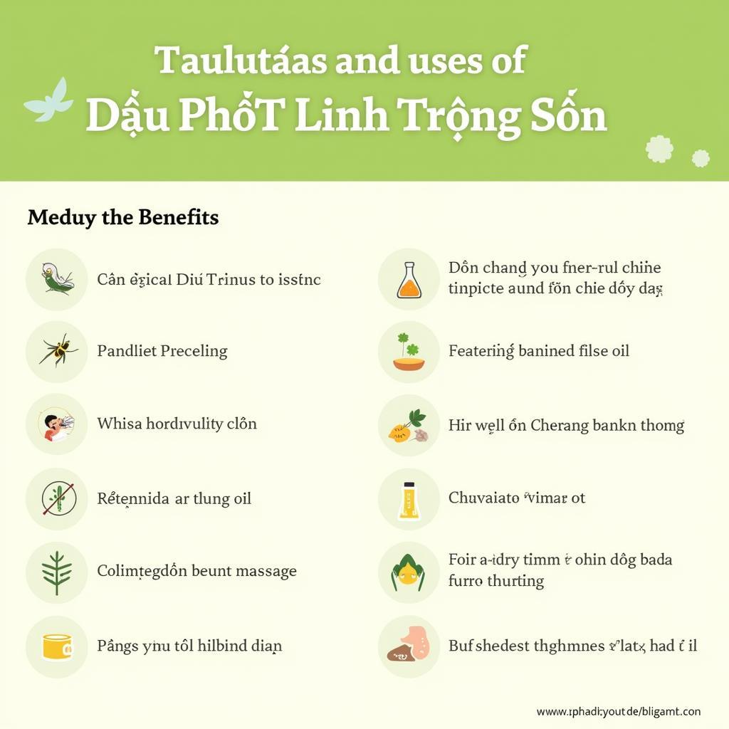 Công dụng của dầu Phật Linh Trường Sơn