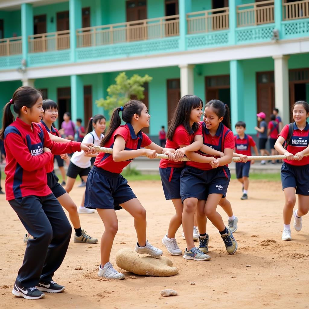 Hoạt động ngoại khóa tại trường THPT Diễn Châu 5