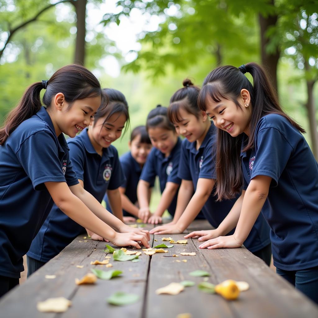 Hoạt động ngoại khóa tại trường tiểu học Lam Sơn