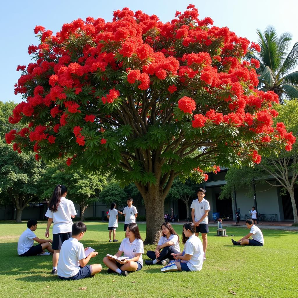 Học sinh Gia Định dưới bóng phượng