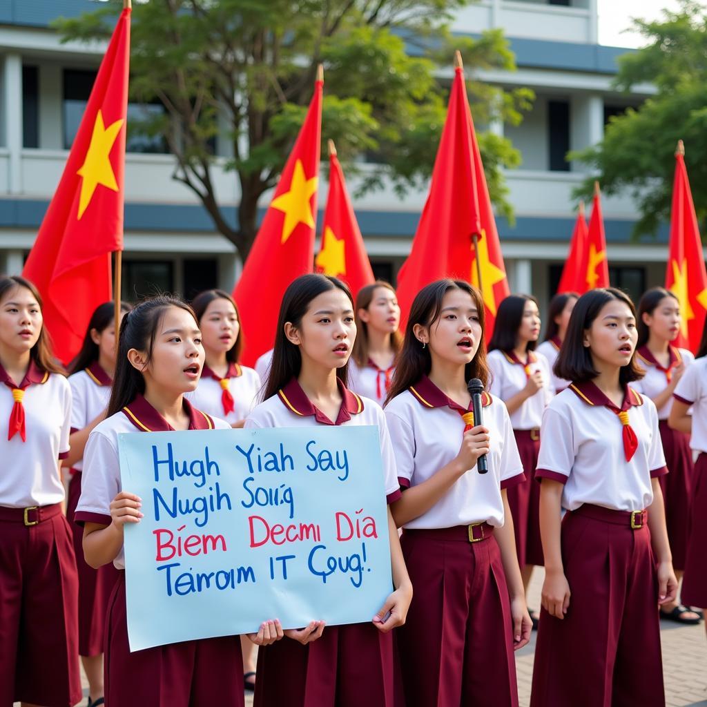 Học sinh Gia Định hướng về biển Đông