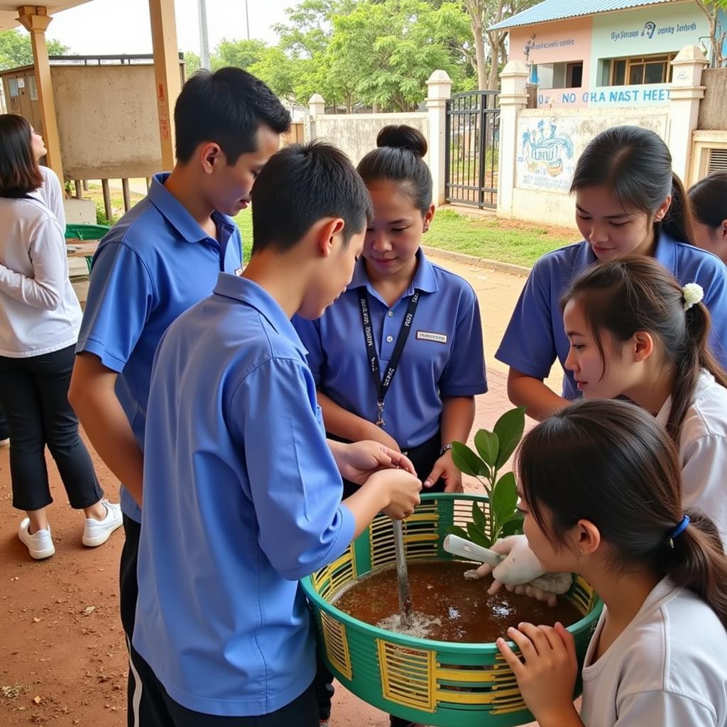 Học sinh Gia Định tham gia hoạt động xã hội