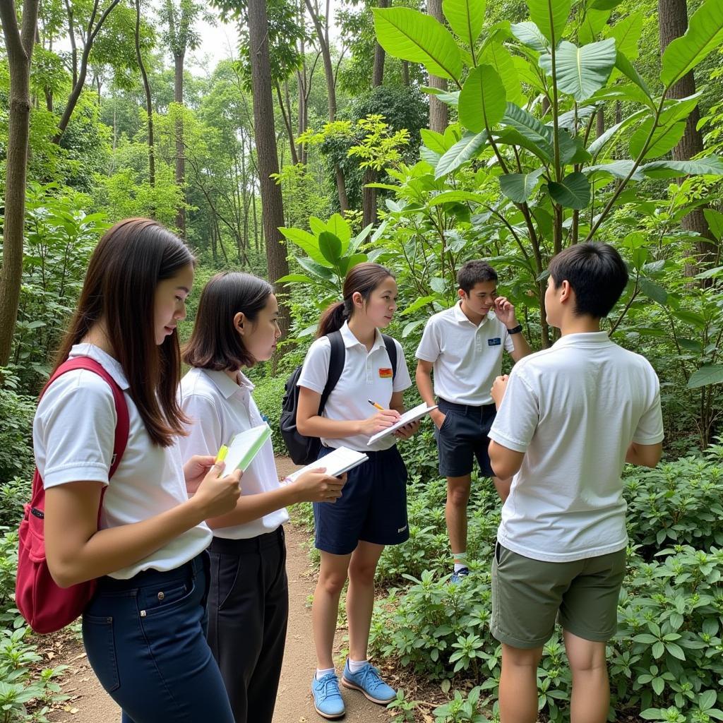 Học sinh THPT Gia Định tham quan khu bảo tồn thiên nhiên, tìm hiểu về hệ sinh thái và đa dạng sinh học