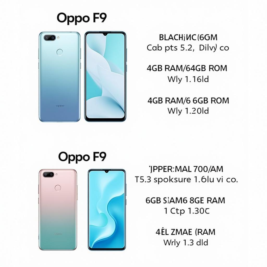 Oppo F9 Các Phiên Bản