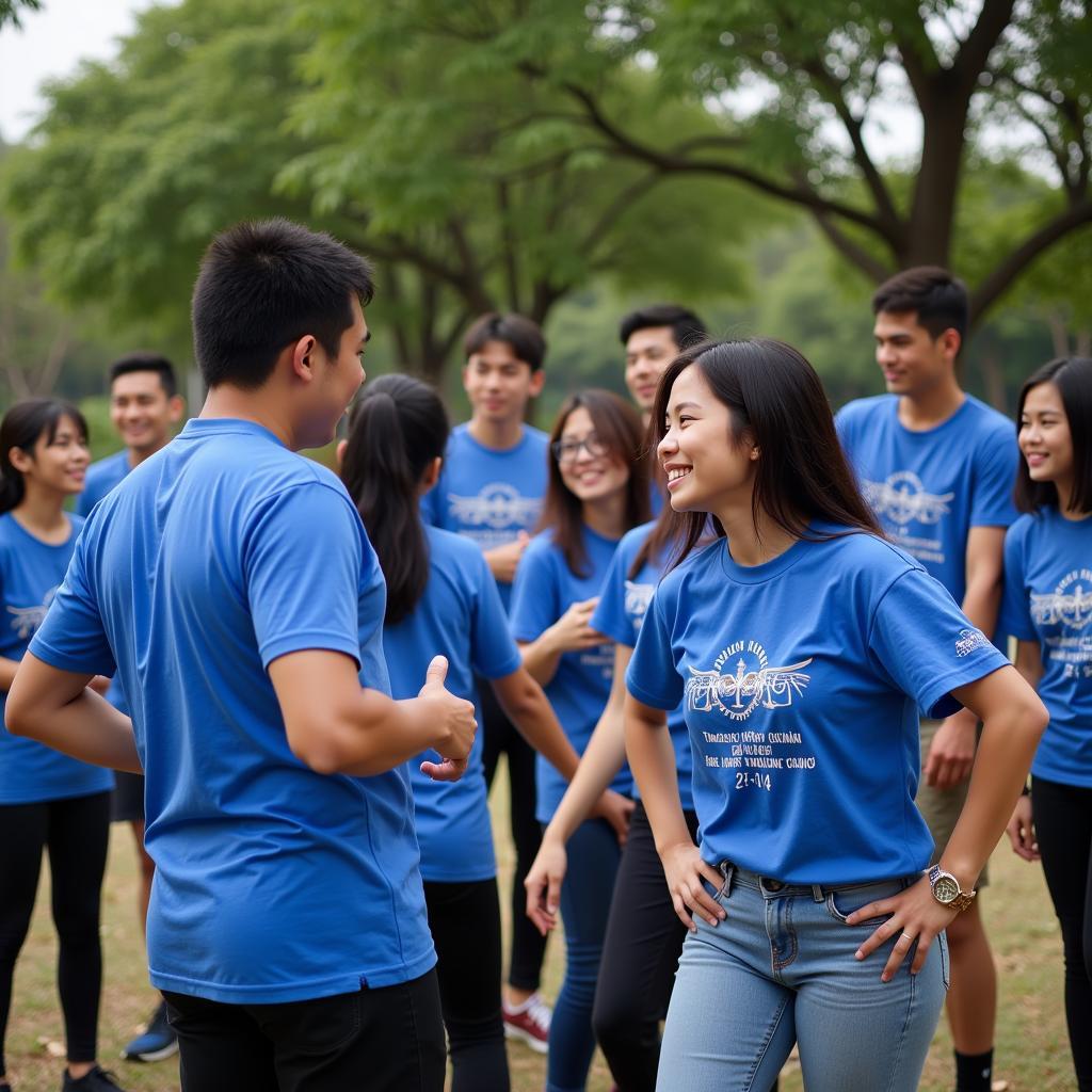 Sinh viên trường Đại học Kinh tế Nha Trang tham gia hoạt động ngoại khóa