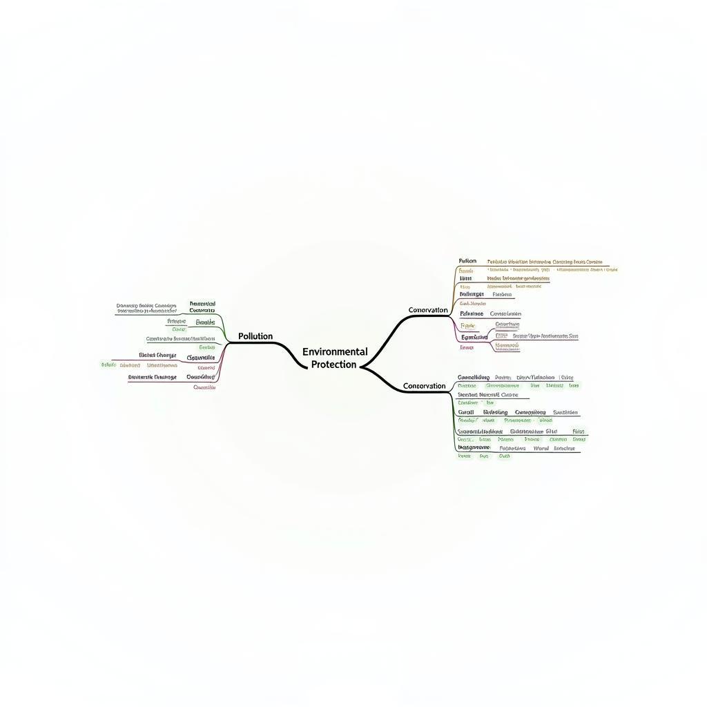 Sơ đồ tư duy tổng quát về bảo vệ môi trường
