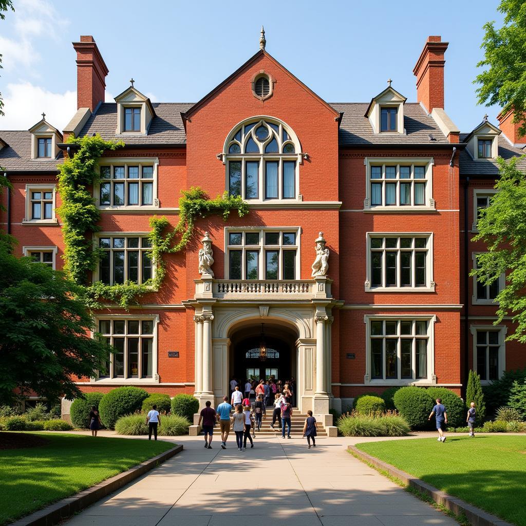 Main building of the school