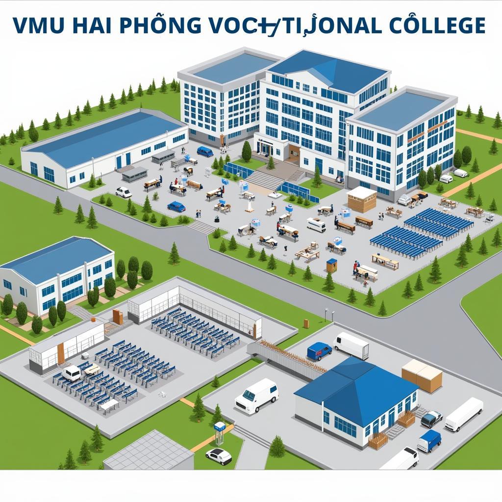 Cơ sở vật chất hiện đại tại Trường Cao Đẳng Nghề VMU Hải Phòng