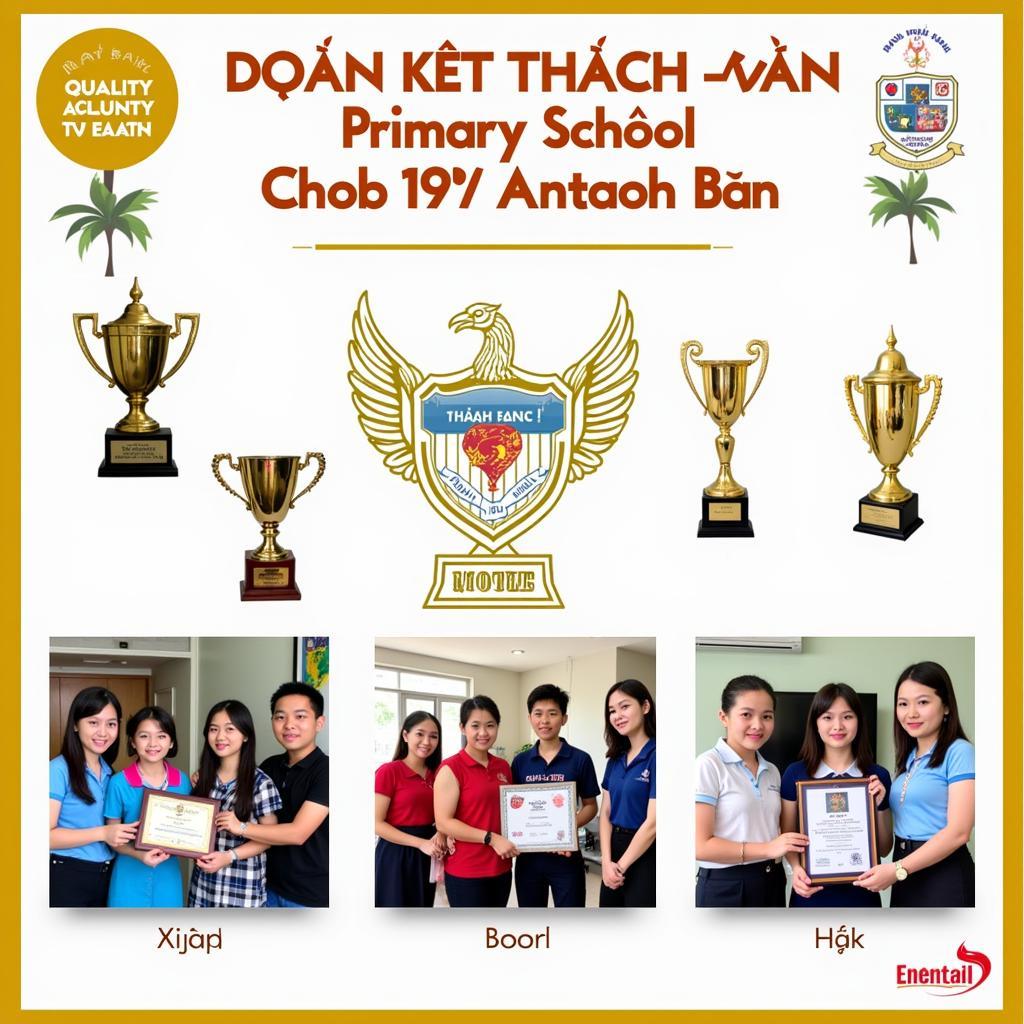 Thành tích nổi bật của trường Tiểu học Đoàn Kết Thạch Bàn