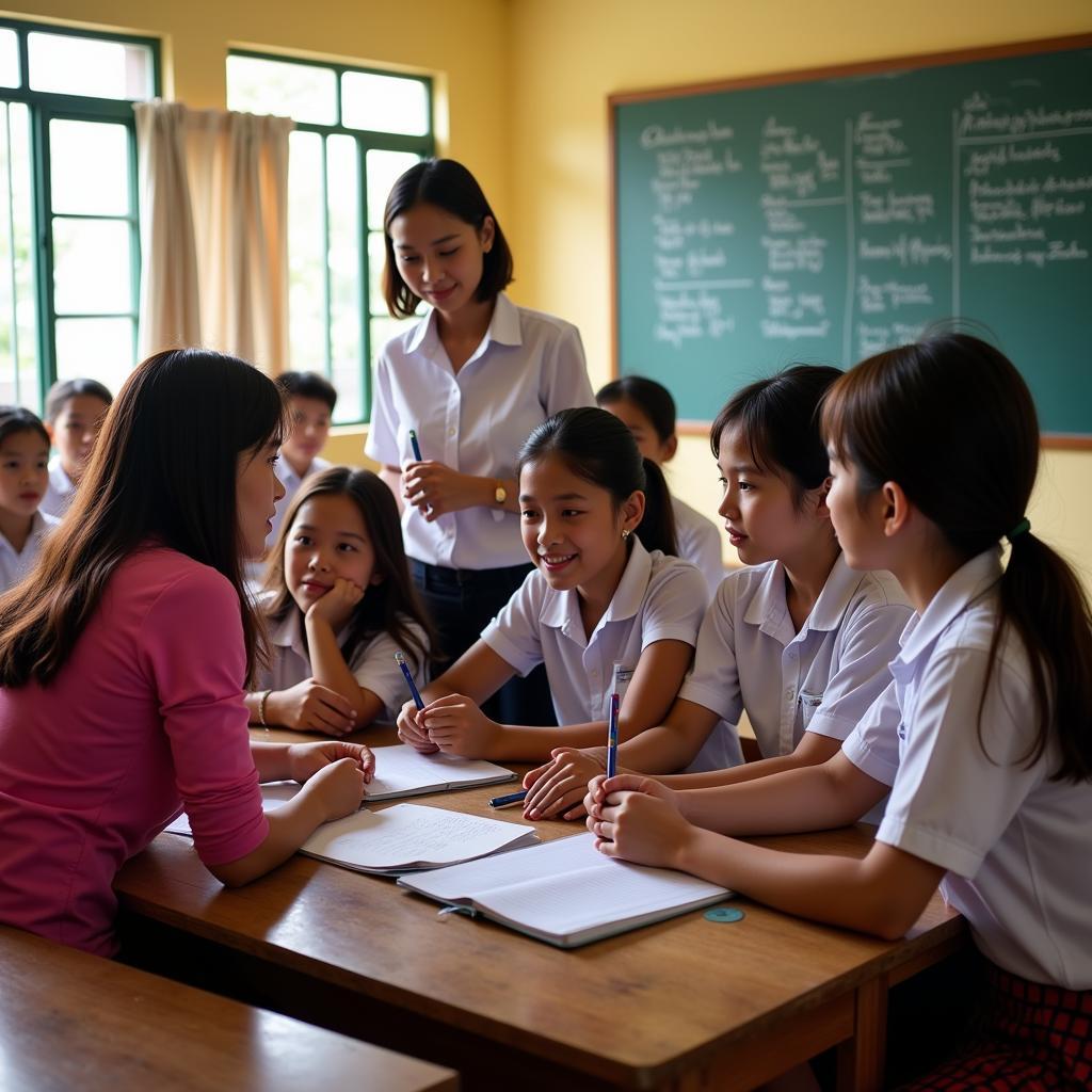 Đội ngũ giáo viên trường tiểu học Ngô Sĩ Liên Bắc Giang