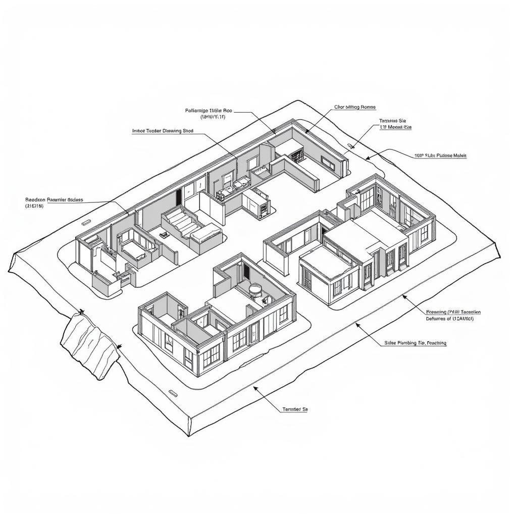 Bản vẽ CAD nhà tạm công trường hiện đại