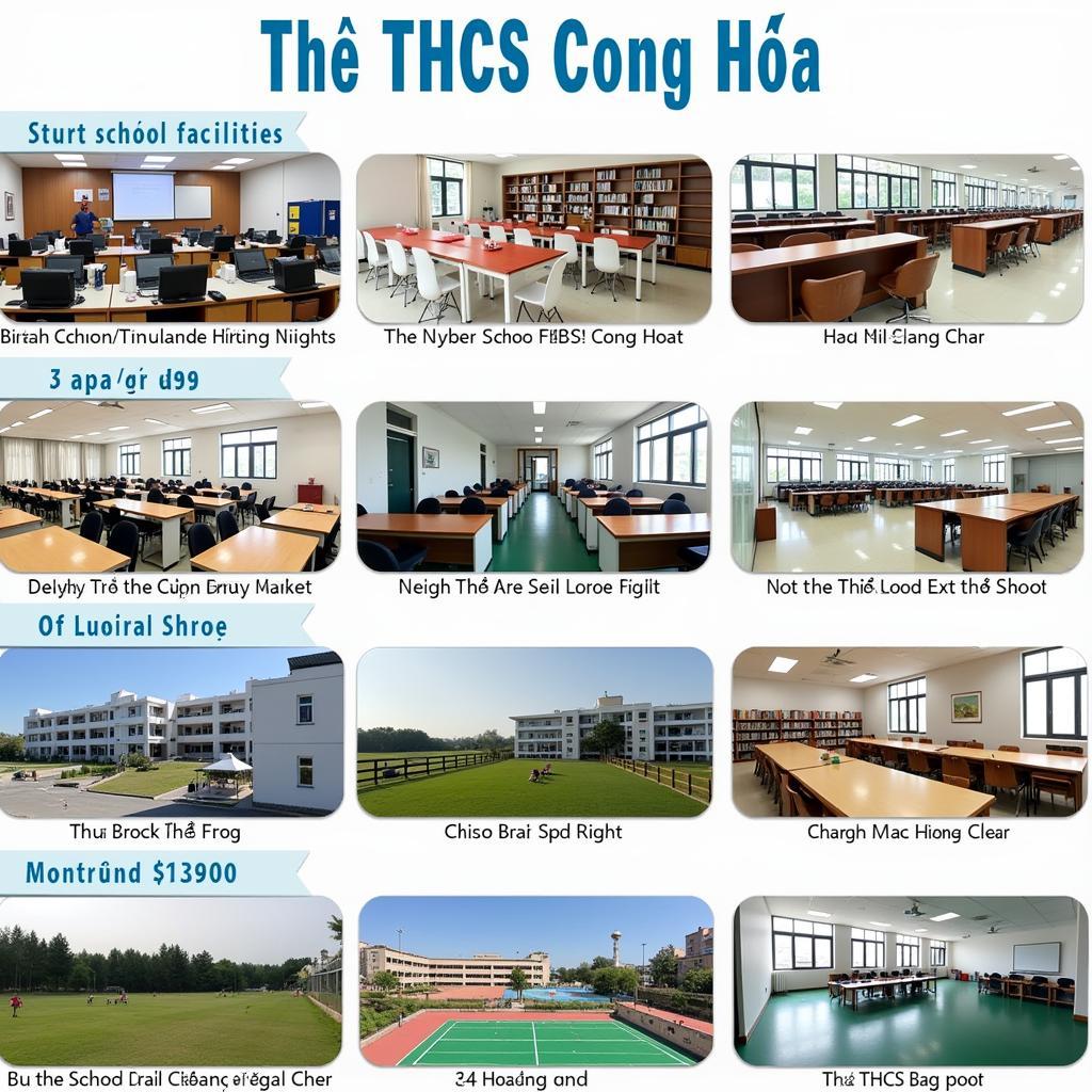 Cơ sở vật chất Trường THCS Cộng Hòa