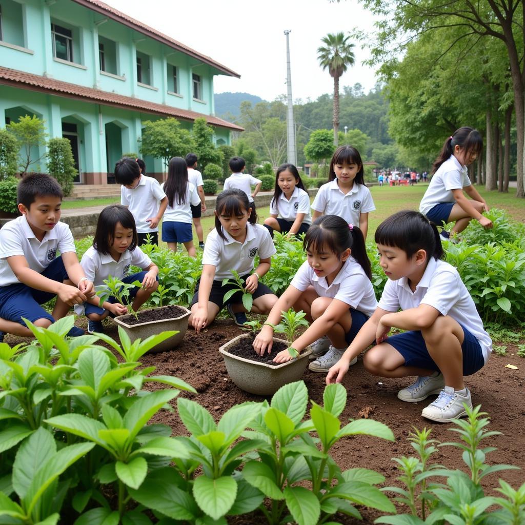 Hoạt động tài nguyên môi trường tại THPT Gia Định