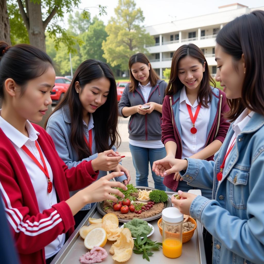 Học sinh Gia Định tham gia hoạt động tình nguyện