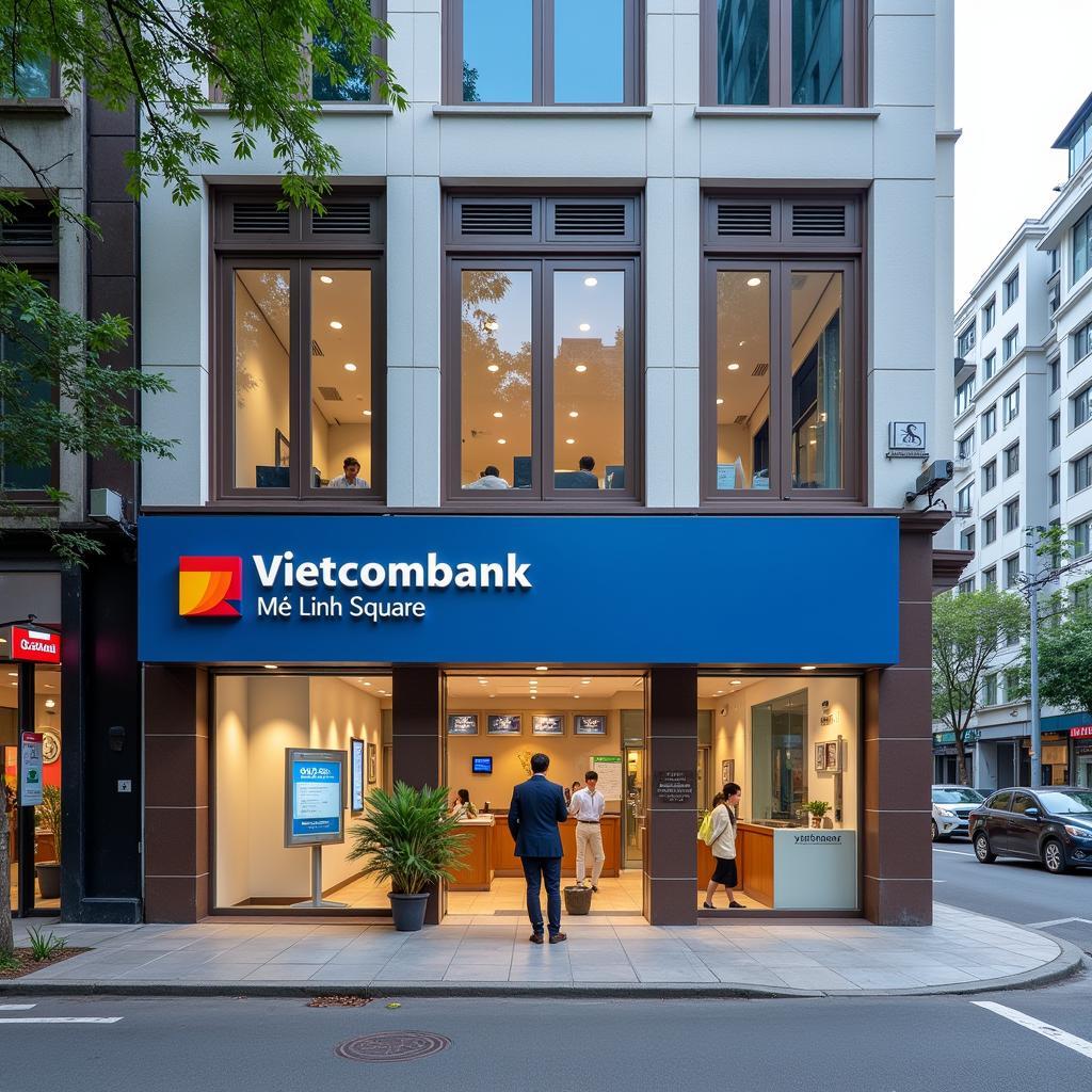 Ngân hàng Vietcombank chi nhánh công trường Mê Linh