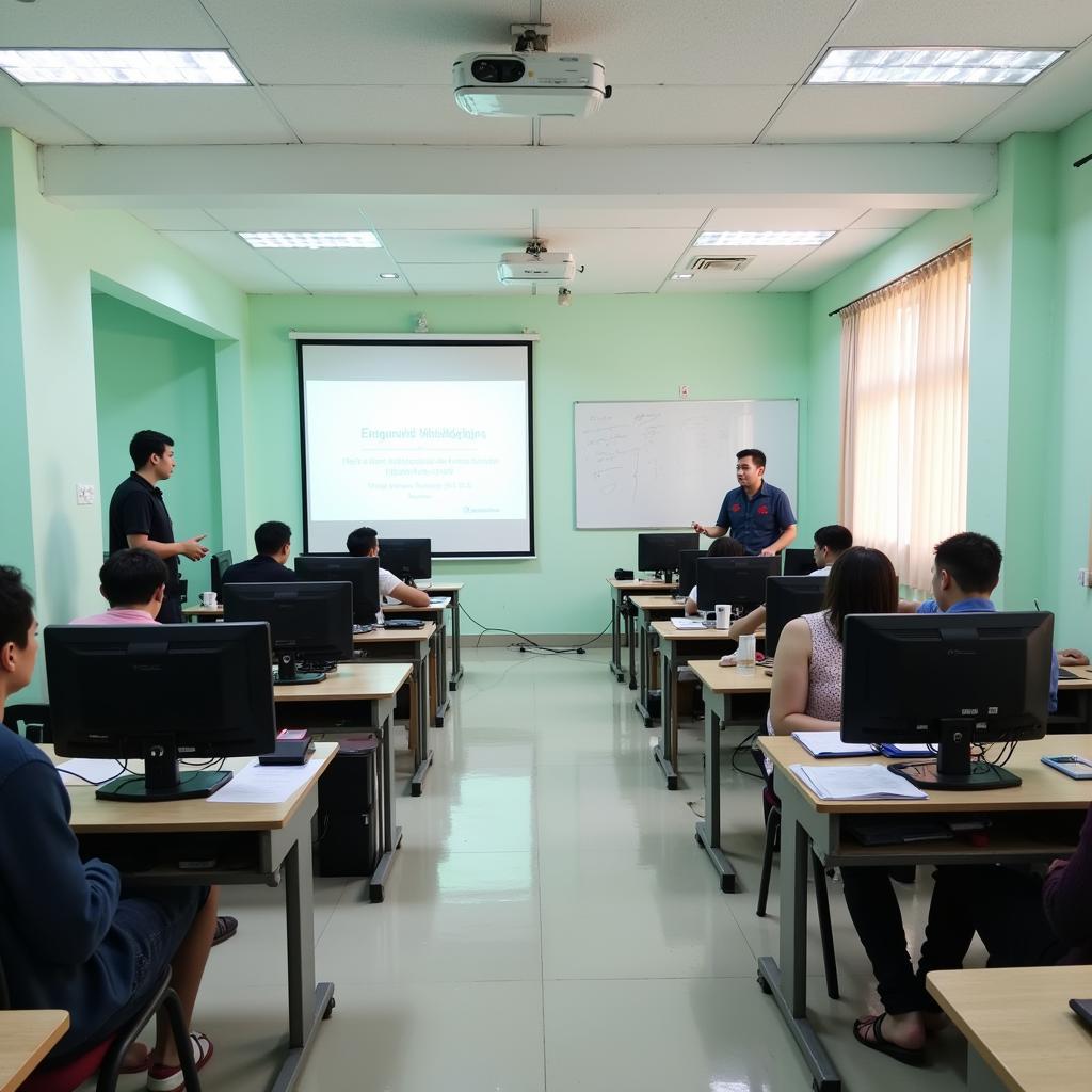 Well-equipped classroom at Tan Hiep Vocational College