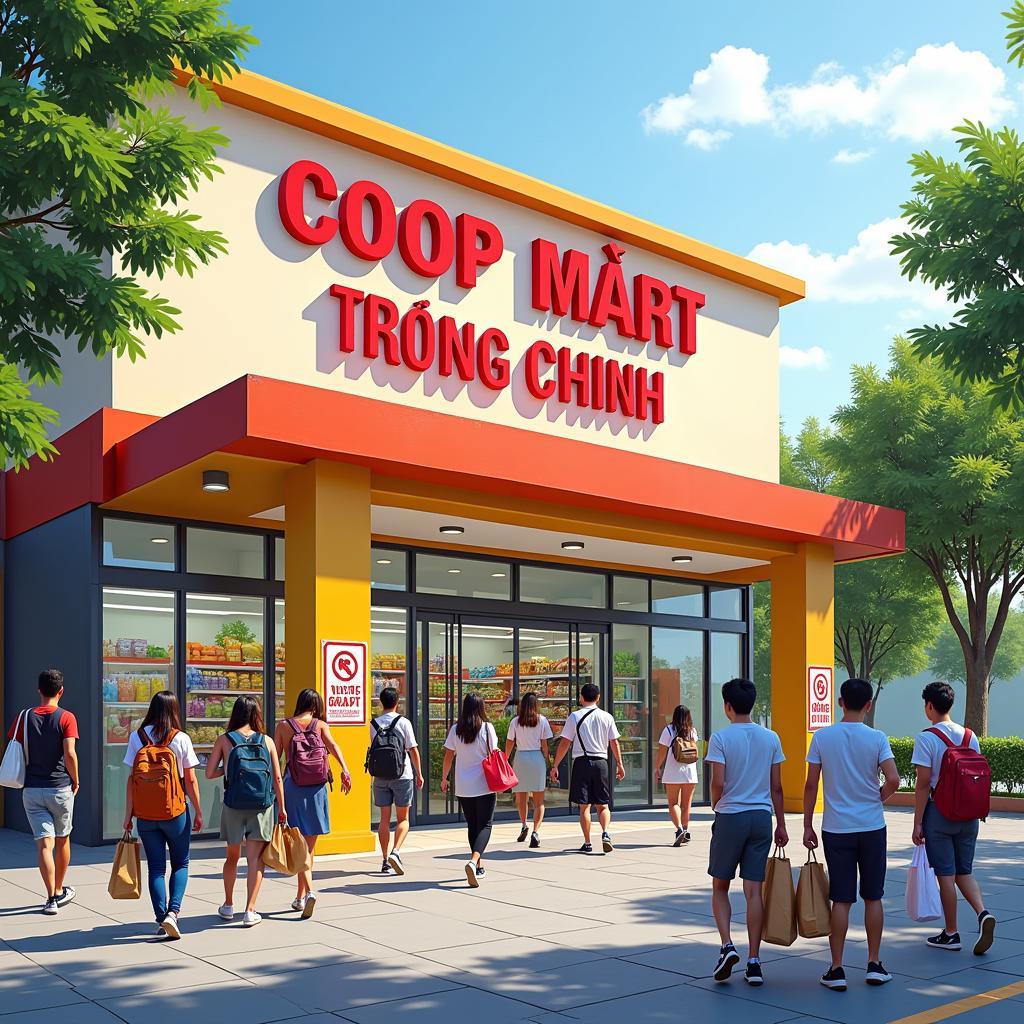 Siêu thị Coop Mart Trường Chinh gần THPT Gia Định