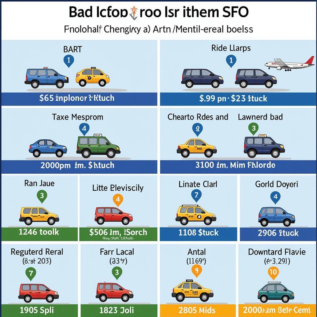 Các phương tiện di chuyển từ SFO