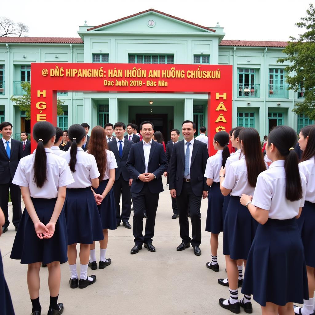 Lễ Khoi Giao Trường THPT Hàn Thuyên Bắc Ninh