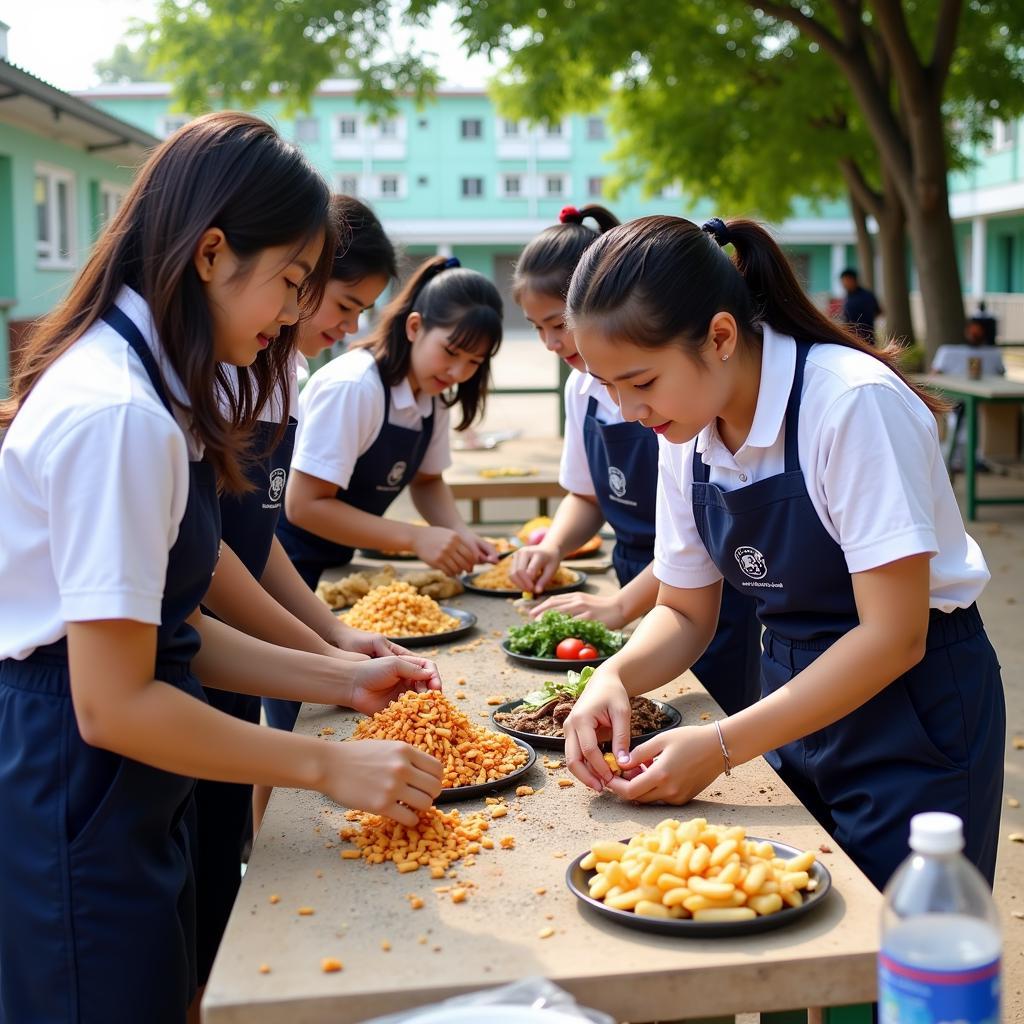 Hoạt động thiện nguyện của học sinh Gia Định