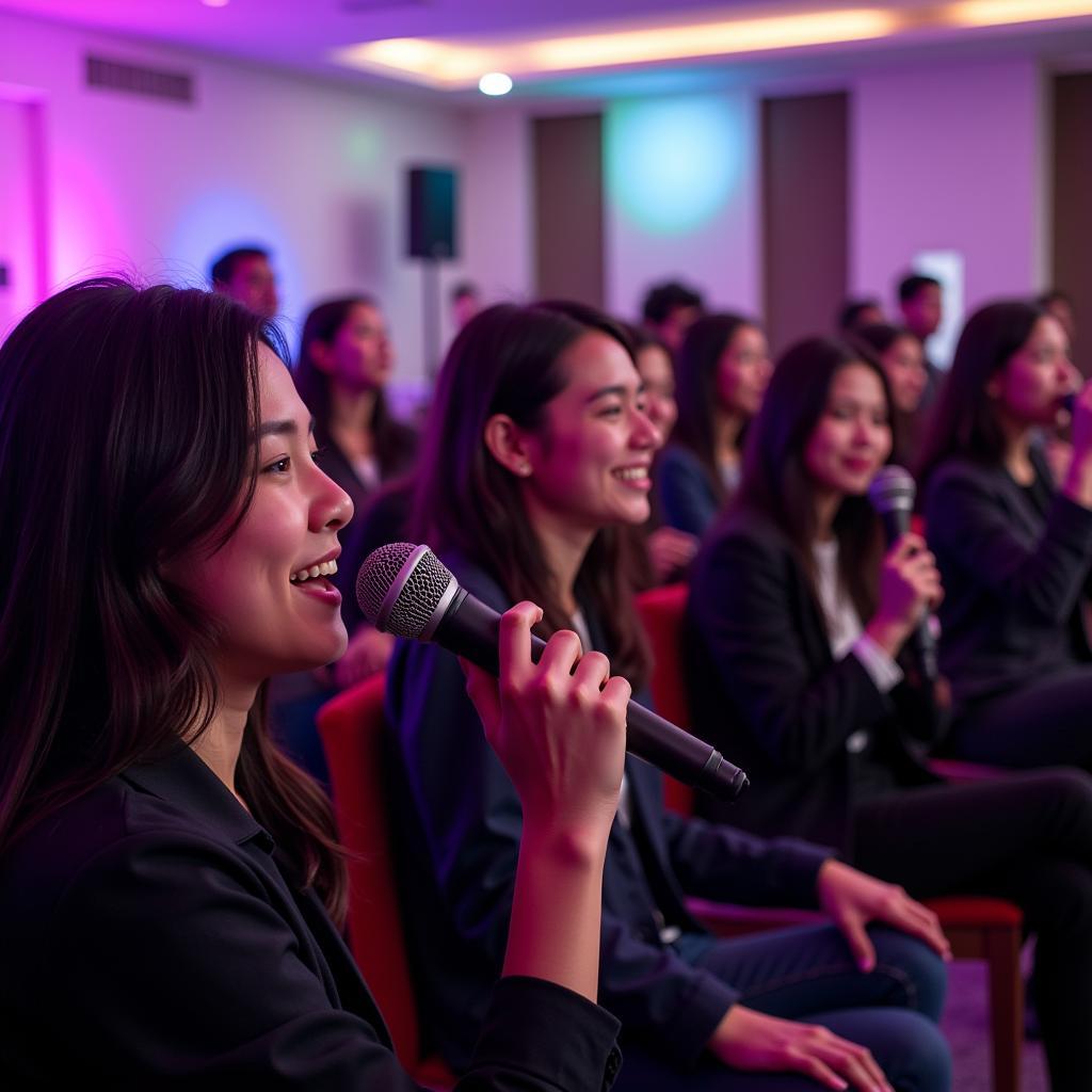 Học sinh THPT Gia Định hát karaoke Nhánh Lan Rừng