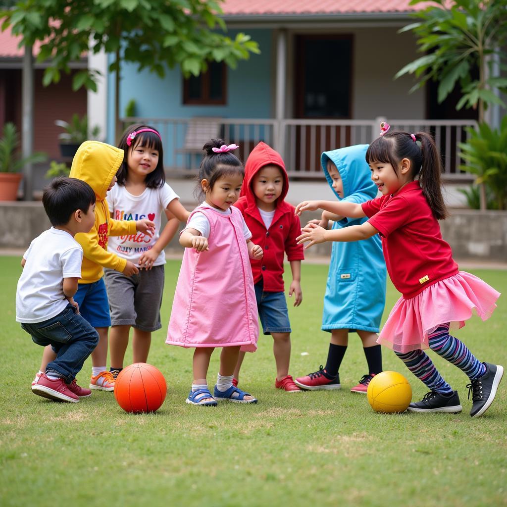 Hoạt động ngoại khóa đa dạng tại trường mầm non Thụy Phương