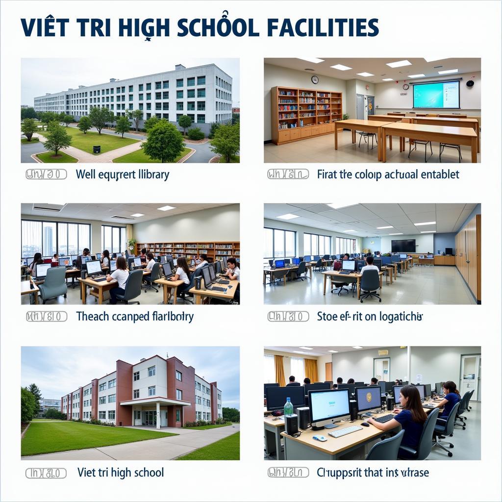 Cơ sở vật chất hiện đại tại trường THPT Việt Trì